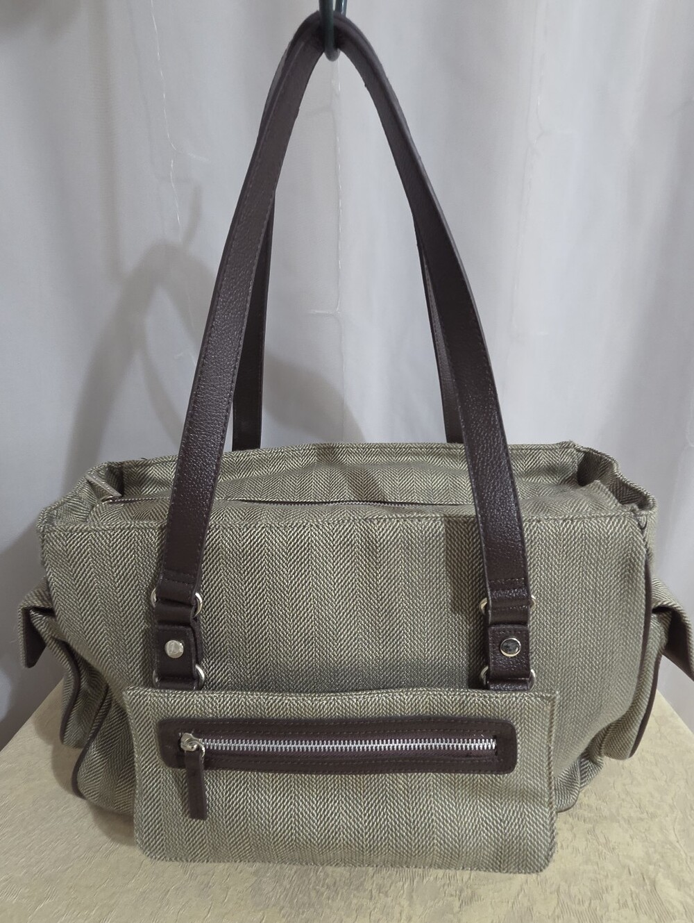 Bath & Body Works - Herringbone Tweed Traveler Bookbag Tote